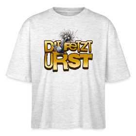 DIT FETZT URST - Frauen Boxy Bio-T-Shirt - Weiß meliert