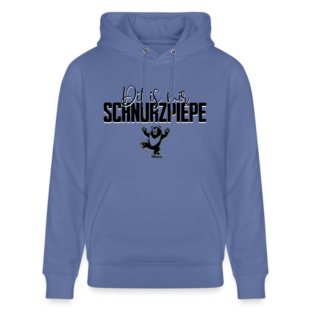 SCHNURZPIEPE - Unisex Bio-Hoodie - Blau