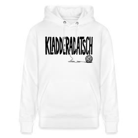 KLADDERADATSCH-Unisex Bio-Hoodie mit Berliner Schnauze - Weiß