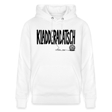 KLADDERADATSCH-Unisex Bio-Hoodie mit Berliner Schnauze - Weiß
