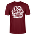 Berlin Shirt-Unisex BIO T-Shirt- ICK BIN DA, KANN LOSJEHN - Burgunderrot