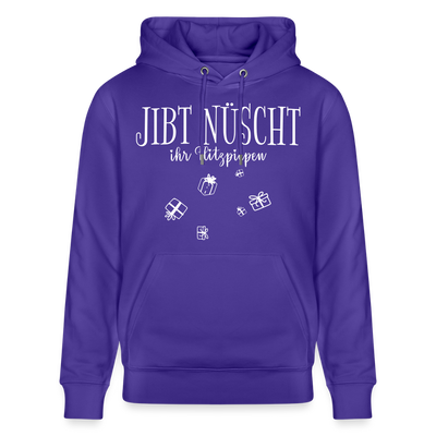 JIBT NÜSCHT zu Weihnachten in Berlin-Unisex Bio-Hoodie - Purple Love 