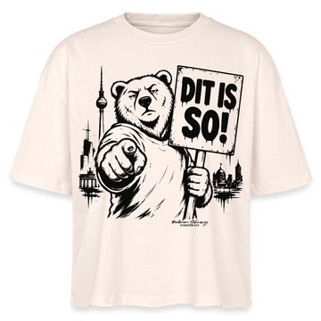 Berlin Souvenir Shirt-DIT IS SO!-Frauen Boxy Bio-T-Shirt - Natur