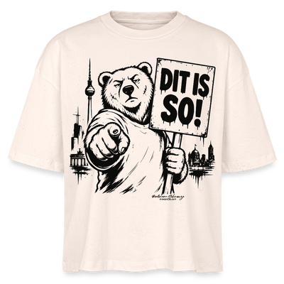Berlin Souvenir Shirt-DIT IS SO!-Frauen Boxy Bio-T-Shirt - Natur