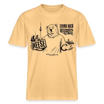 Berlin Souvenir-NEESE-RELAXED FIT Unisex Organic T-Shirt - Hellgelb