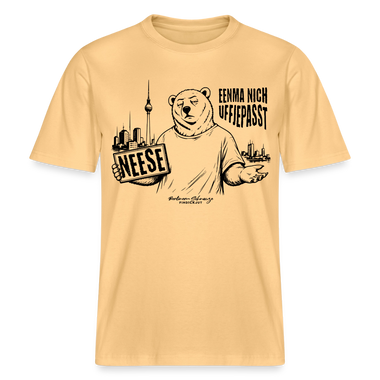 Berlin Souvenir-NEESE-RELAXED FIT Unisex Organic T-Shirt - Hellgelb