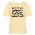 Berliner Spruch-VAFATZ DA VOM JELÄNDE-Rundhals Frauen Bio-T-Shirt-hell - Creme