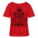 Berlin Shirt-NÜSCHT MUSS ICK-Rundhals Frauen Bio-T-Shirt - Rot