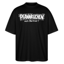 Witziges Berlin Shirt-PFANNKUCHEN, nich Berliner-Oversized Unisex Bio T-Shirt - Schwarz