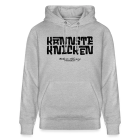 Berliner Schnauze - KANNSTE KNICKEN-Unisex Bio-Hoodie - Grau meliert