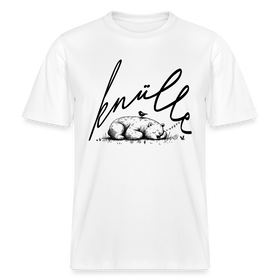 KNÜLLE - Relaxed Fit Unisex Bio-T-Shirt - Weiß