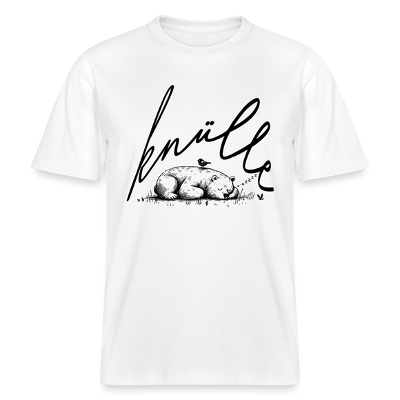 KNÜLLE - Relaxed Fit Unisex Bio-T-Shirt - Weiß