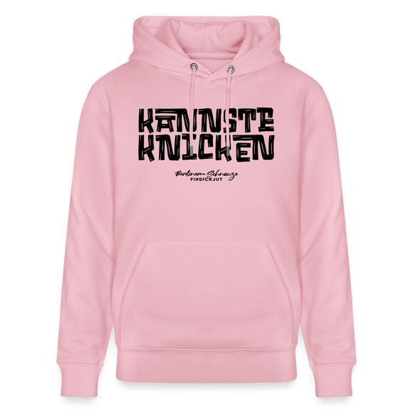 Berliner Schnauze - KANNSTE KNICKEN-Unisex Bio-Hoodie - Hellrosa