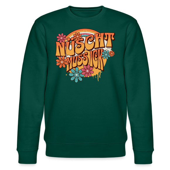 BERLINER RETRO-NÜSCHT MUSS ICK-Unisex Bio-Sweatshirt - Forest