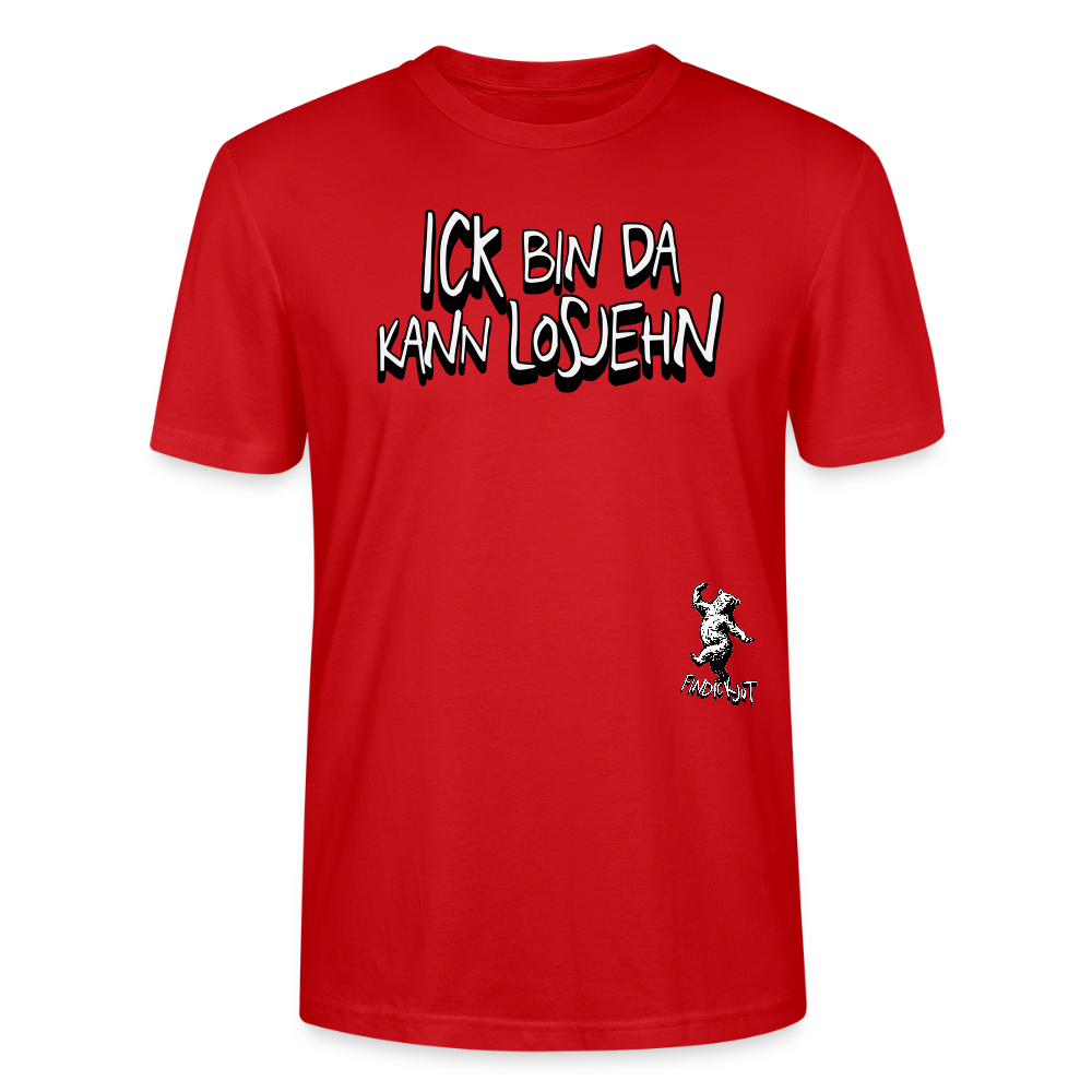 ICK BIN DA-Unisex BIO T-Shirt - Rot
