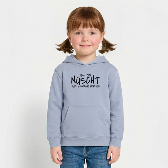 NÜSCHT FÜR SCHWACHE NERVEN-Kinder Organic Hoodie - Lavendel-Violett