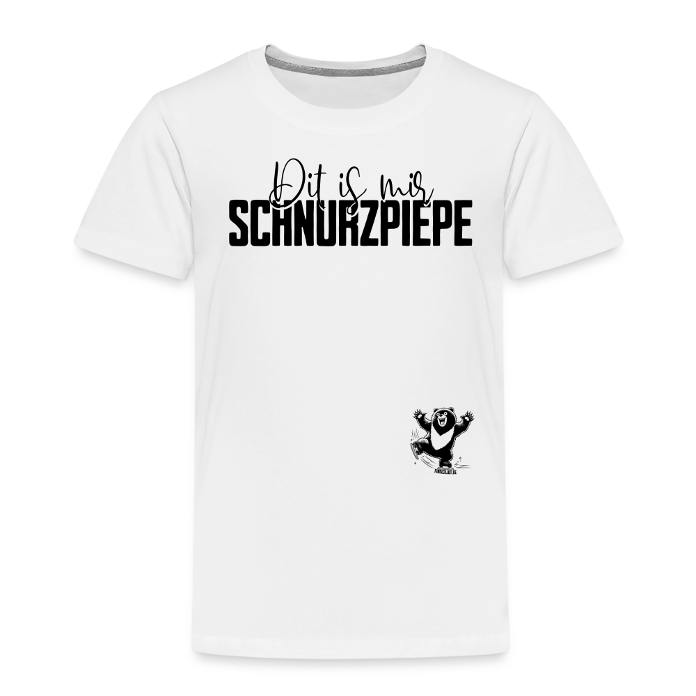 SCHNURZPIEPE - Kinder Premium T-Shirt - Weiß