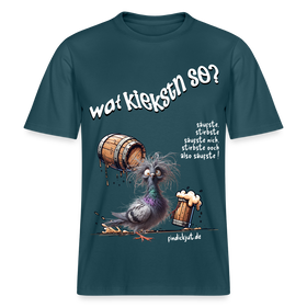 WAT KIEKSTN SO?-Relaxed Fit Unisex Bio-T-Shirt II - Dunkles Petrol