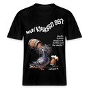 WAT KIEKSTN SO?-Relaxed Fit Unisex Bio-T-Shirt II - Schwarz