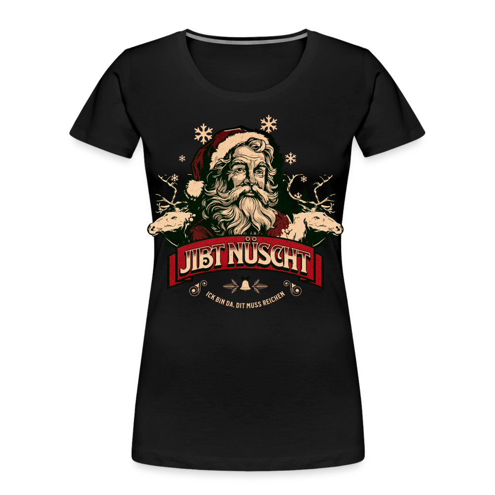 JIBT NÜSCHT ZU WEIHNACHTEN in Berlin-Frauen Premium Bio T-Shirt - Schwarz