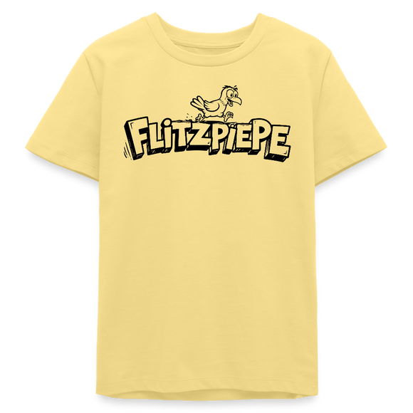 FLITZPIEPE-Bio Teenager T-Shirt - Gelb Viva 