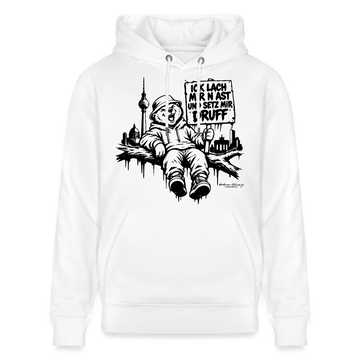 ICK LACH MIR N AST - Unisex Bio-Hoodie mit Berliner Berlin - Weiß