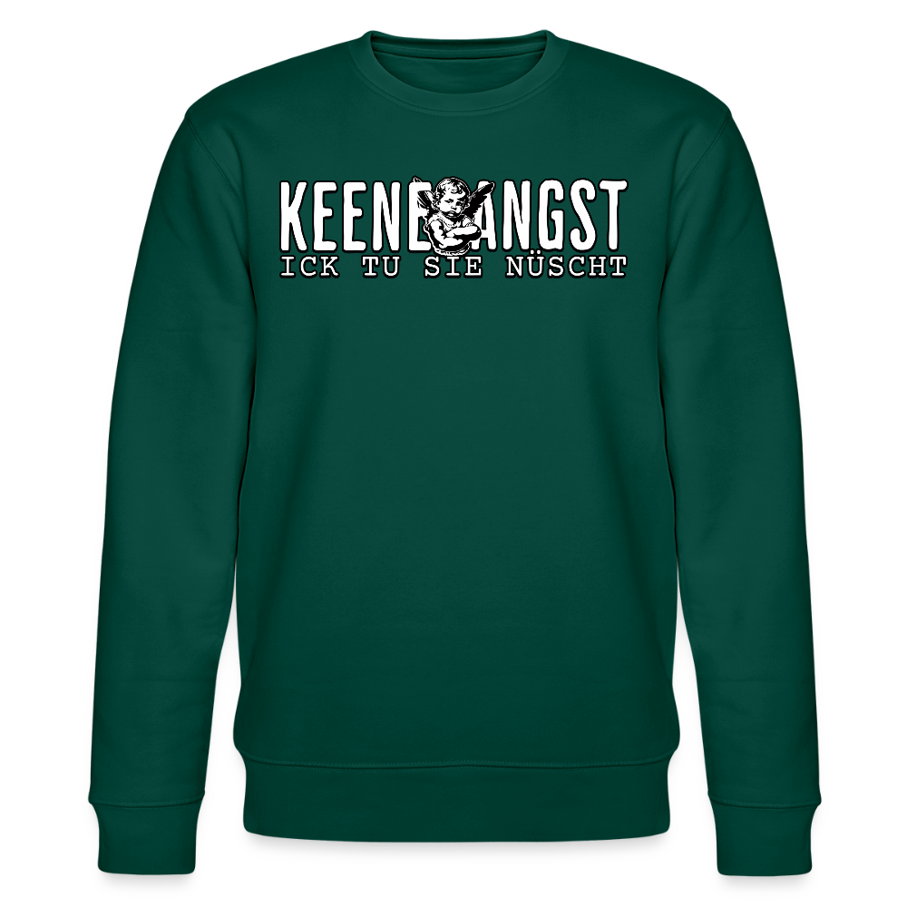 KEENE ANGST ICK TU SIE NÜSCHT-Unisex Bio-Sweatshirt II - Forest