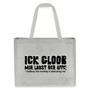 ICK GLOOB MIR LAUST DER AFFE-Einkaufstasche - Grau meliert
