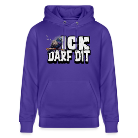 ICK DARF DIT|Taube-Unisex Bio-Hoodie - Purple Love 