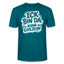 Berlin Shirt-Unisex BIO T-Shirt- ICK BIN DA, KANN LOSJEHN - Ozeanblau