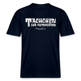 Berliner Begrüssung-TACHCHEN IHR FLITZPIEPEN- RELAXED FIT Unisex Organic T-Shirt - Navy
