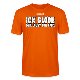 ICK GLOOB MIR LAUST DER AFFE-Unisex T-Shirt BIO II - Tieforange