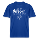 NÜSCHT FÜR SCHWACHE NERVEN-RELAXED FIT Unisex Organic T-Shirt mit Berliner Schnauze - Dunkelblau