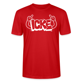 ICKE-Unisex T-Shirt mit Berliner Schnauze - Rot