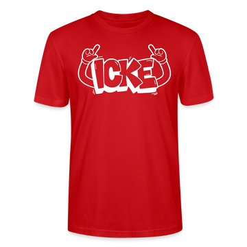 ICKE-Unisex T-Shirt mit Berliner Schnauze - Rot