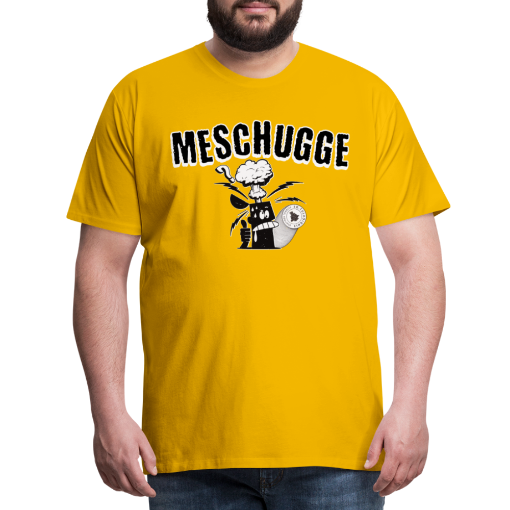 MESCHUGGE - Männer Premium T-Shirt - Sonnengelb