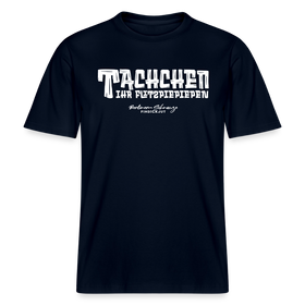 Berliner Begrüssung-TACHCHEN IHR FLITZPIEPEN- RELAXED FIT Unisex Organic T-Shirt - Navy
