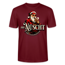 Weihnachten in Berlin-JIBT NÜSCHT IHR FLITZPIEPEN- Unisex T-Shirt BIO - Burgunderrot