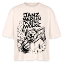 Berlin Shirt-JANZ BERLIN IS EENE WOLKE-Frauen Boxy Bio-T-Shirt - Natur