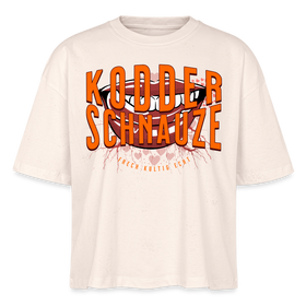 KODDERSCHNAUZE - Frauen Boxy Bio-T-Shirt - Naturweiß