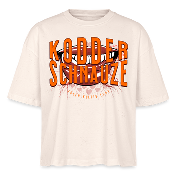 KODDERSCHNAUZE - Frauen Boxy Bio-T-Shirt - Naturweiß