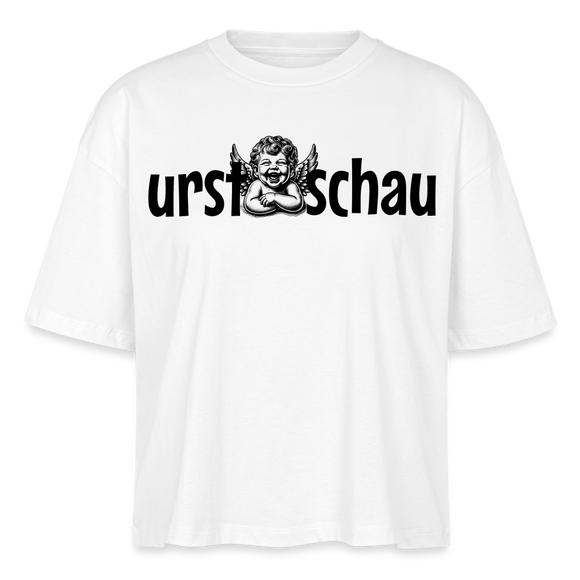URST SCHAU - Frauen Boxy Bio-T-Shirt - Weiß