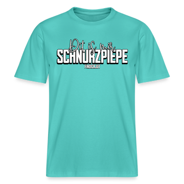 SCHNURZPIEPE-Relaxed Fit Unisex Bio-T-Shirt II - Poolblau