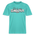 SCHNURZPIEPE-Relaxed Fit Unisex Bio-T-Shirt II - Poolblau