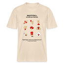 T-Shirt mit "Nachtijall ick hör dir trapsen"-Design und 9 skurrilen Figuren. Locker geschnitten, aus 100% Bio-Baumwolle, mit stabiler, weicher Stoffdichte (215 g/m²).-Shirt - Naturweiß