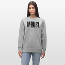 MAUSI UND MOTTE-Unisex Bio-Sweatshirt - Grau meliert