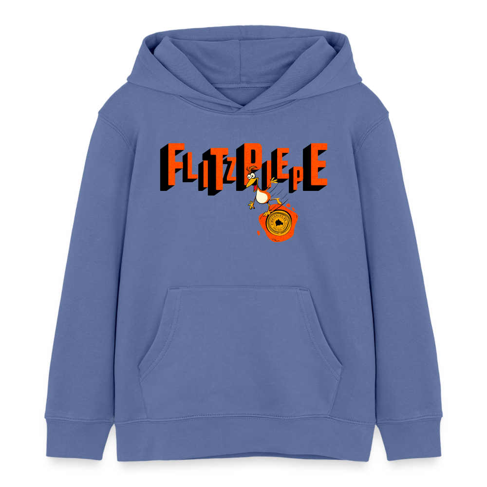 FLITZPIEPE - Kinder Bio-Hoodie - Blau