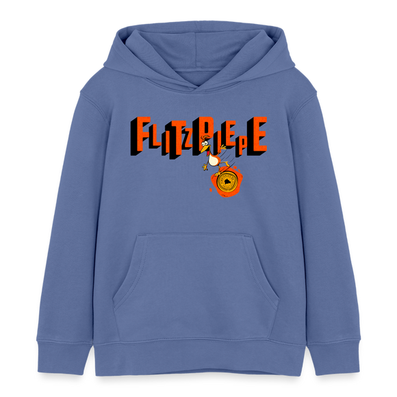 FLITZPIEPE - Kinder Bio-Hoodie - Blau