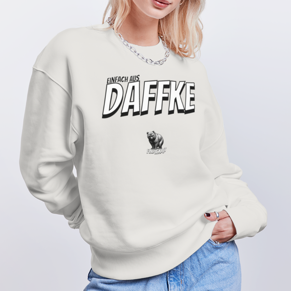 AUS DAFFKE-Unisex Oversize Bio Pullover - OFF WHITE