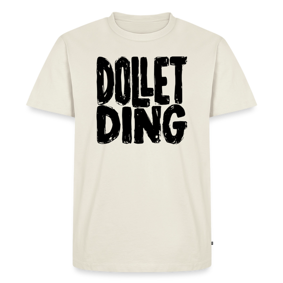 DOLLET DING-Männer Premium T-Shirt - Naturweiß